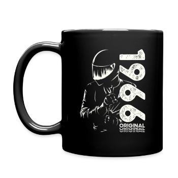 58ème Anniversaire Vintage 1966 Motard Motard - Mug uni - noir - Gauche