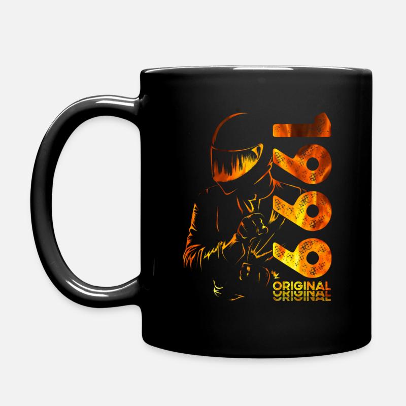 25th Birthday Vintage 1999 Motorcyclist Biker - Full Colour Mug - black
