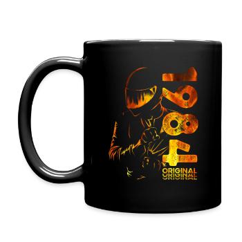 40. Geburtstag Jahrgang 1984 Motorradfahrer Biker - Tasse einfarbig - Schwarz - Links