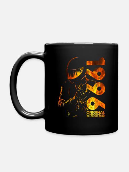 28ème Anniversaire Vintage 1996 Motard Motard - Mug uni - noir