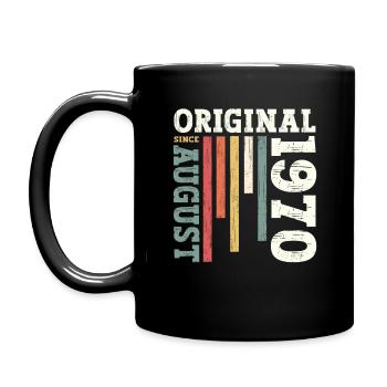 54e anniversaire Original août 1970 Né en 1970 - Mug uni - noir - Gauche