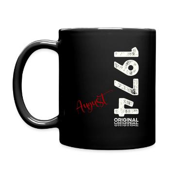 50e anniversaire Original août 1974 Né en 1974 - Mug uni - noir - Gauche