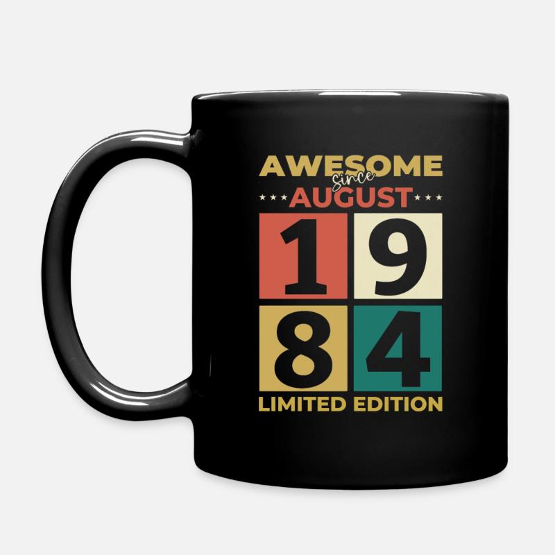 40ème Anniversaire Original Août 1984 Millésime 1984 - Mug uni - noir