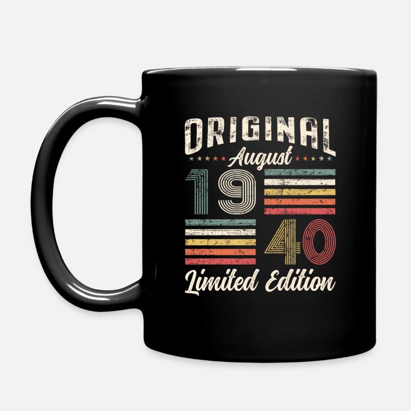85. Geburtstag Original August 1940 Jahrgang 1940 - Tasse einfarbig - Schwarz