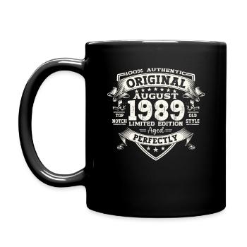 35th Birthday Original Legend 1989 Vintage 1989 - Full Colour Mug - black - Left