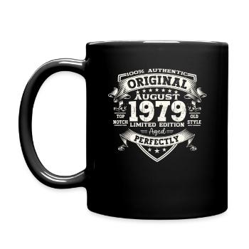 45e anniversaire Original août 1979 Né en 1979 - Mug uni - noir - Gauche