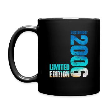 18ème anniversaire Septembre 2006 Millésime 2006 - Mug uni - noir - Gauche