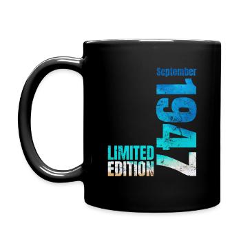 77ème anniversaire Septembre 2006 Millésime 2006 - Mug uni - noir - Gauche
