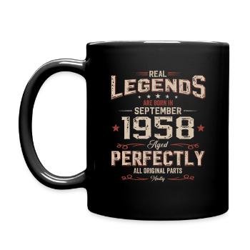 66e anniversaire Original septembre 1958 Volume 58 - Mug uni - noir - Gauche