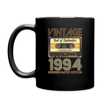 30. Geburtstag Legende September 1994 Jahrgang 94 - Tasse einfarbig - Schwarz - Links