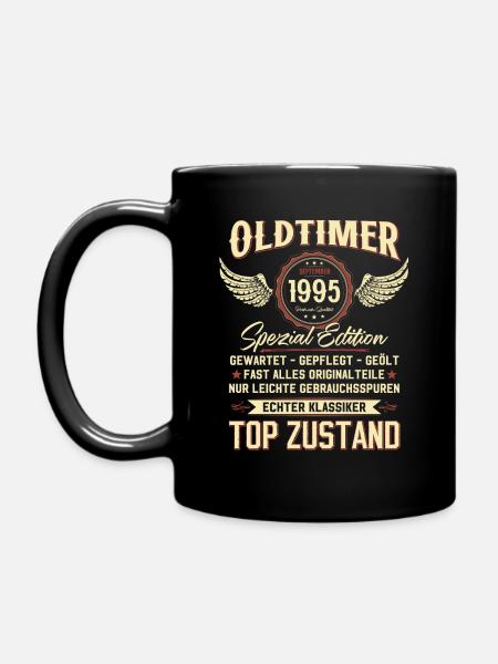 30. Geburtstag September Oldtimer 1995 Jahrgang - Tasse einfarbig - Schwarz