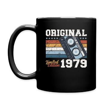 45ème Anniversaire Millésime Septembre 1979 Cru 79 - Mug uni - noir - Gauche