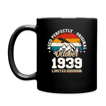 85th Birthday Legend October 1939 Volume 39 - Full Colour Mug - black - Left