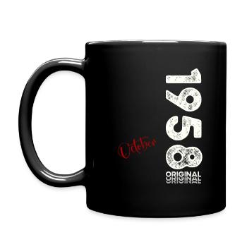 66e anniversaire Légende Octobre 1958 Volume 58 - Mug uni - noir - Gauche