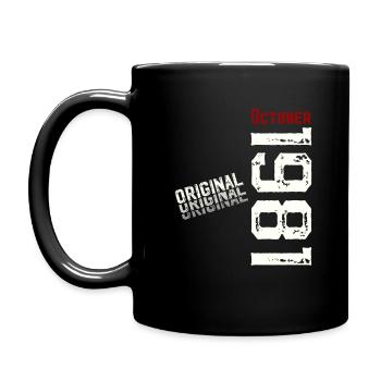 44e anniversaire Original octobre 1981 Volume 81 - Mug uni - noir - Gauche