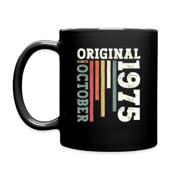 50e anniversaire Original octobre 1975 Volume 75 - Mug uni - noir - Gauche