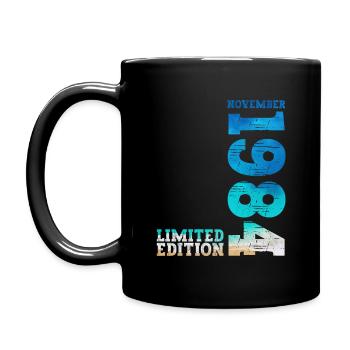 40th Birthday Original November 1984 Volume 84 - Full Colour Mug - black - Left