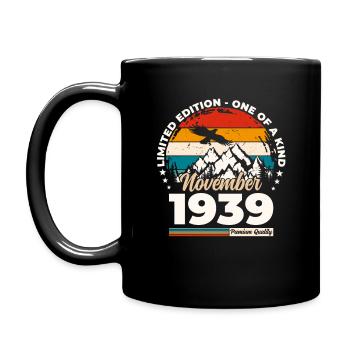 85th Birthday Original November 1939 Volume 39 - Full Colour Mug - black - Left