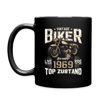 55ème Anniversaire Motard Novembre 1969 Motard - Mug uni - noir - Gauche