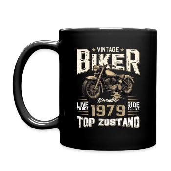 45ème anniversaire Motard Novembre 1979 Motard - Mug uni - noir - Gauche