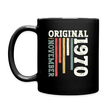 55th Birthday Original November 1970 Volume 70 - Full Colour Mug - black - Left