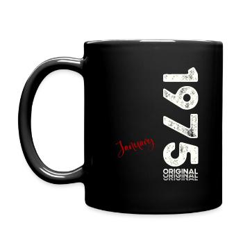 50e anniversaire Original janvier 1975 Volume 75 - Mug uni - noir - Gauche