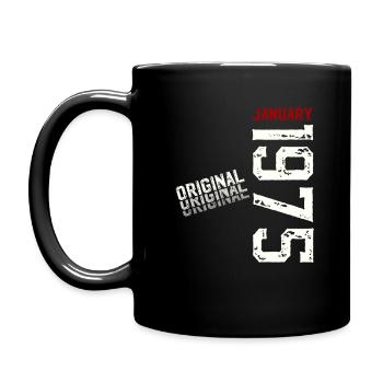 50e anniversaire Original janvier 1975 Volume 75 - Mug uni - noir - Gauche
