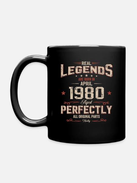 45ème anniversaire cadeau mari Original avril 1980 - Mug uni - noir