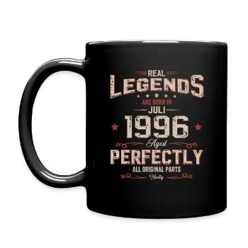29ème Anniversaire Original Juillet Millésime 1996 - Mug uni - noir - Gauche
