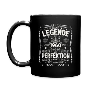 65e anniversaire Légende August Né en 1960 - Mug uni - noir - Gauche