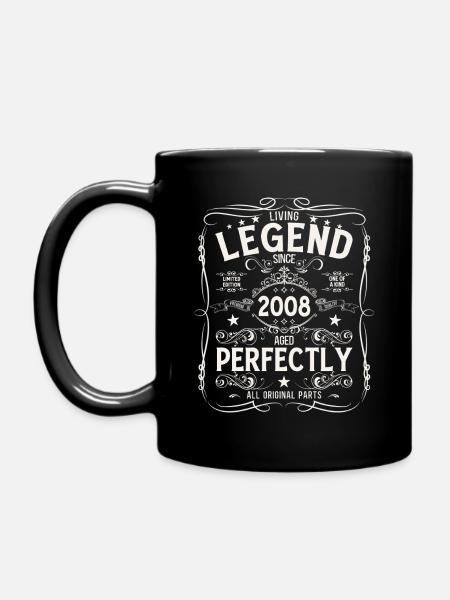 17. Geburtstag Geschenk Mann Original 2008 - Tasse einfarbig - Schwarz