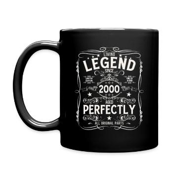 25ème anniversaire cadeau mari Original 2000 - Mug uni - noir - Gauche