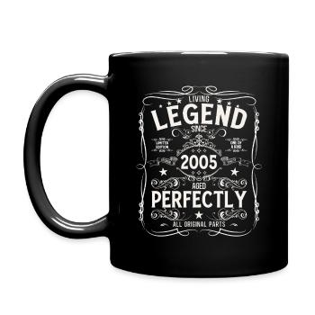 20ème anniversaire Cadeau Homme Légende 2005 - Mug uni - noir - Gauche