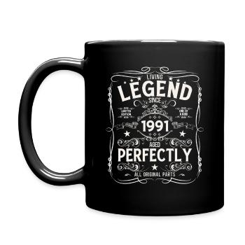 34th Birthday Original Vintage 1991 - Full Colour Mug - black - Left