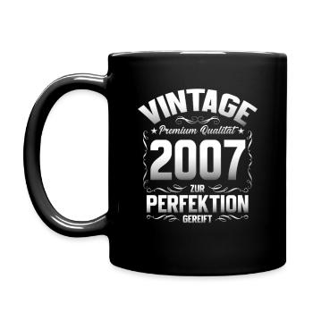 18. Geburtstag Geschenk Mann Original 2007 - Tasse einfarbig - Schwarz - Links