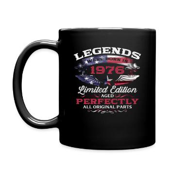 50th Birthday Man Legend Vintage 1976 - Full Colour Mug - black - Left