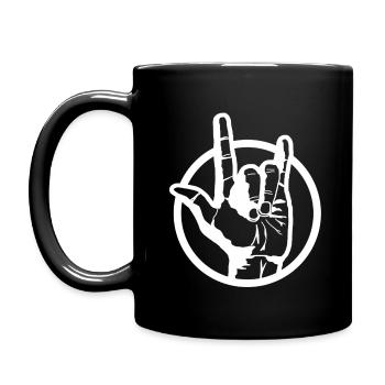 YouRock (Begriffsklärung - Tasse einfarbig - Schwarz - Links