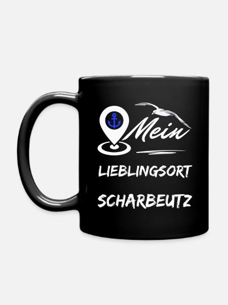 Scharbeutz mein Lieblingsort-Ostseebad Scharbeutz - Tasse einfarbig - Schwarz