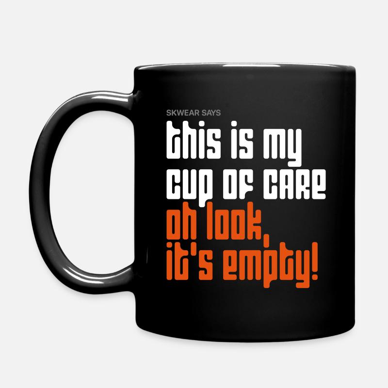 Meine Tasse Pflege - Tasse einfarbig - Schwarz