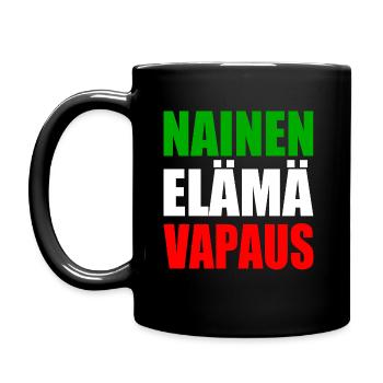 LIBERTÉ DE VIE DE LA FEMME - Mug uni - noir - Gauche