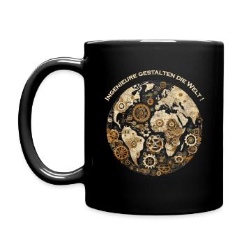 Ingeuniere gestalten die Welt - Tasse einfarbig - Schwarz - Links