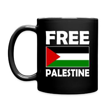 Free palestine - Mug uni - noir - Gauche