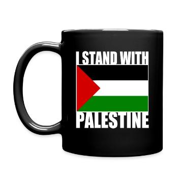 I stand with palestine - Mug uni - noir - Gauche