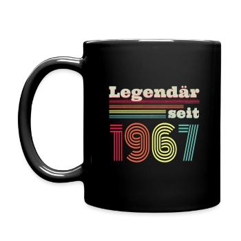 LÉGENDAIRE DEPUIS 1967 RETRO 55ÈME ANNIVERSAIRE CADEAU - Mug uni - noir - Gauche