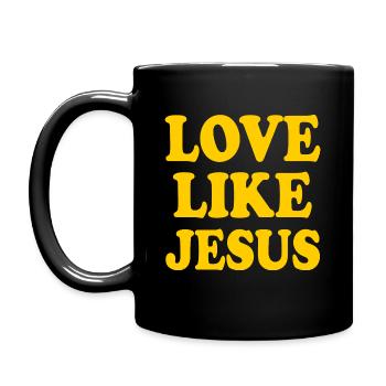 Love like jesus - Mug uni - noir - Gauche