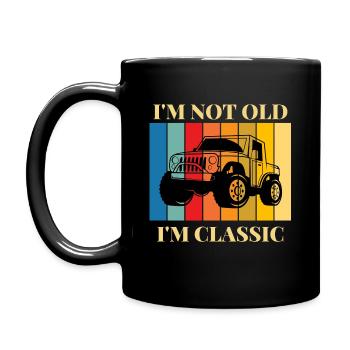 I'm not old, I'm a classic car - Full Colour Mug - black - Left