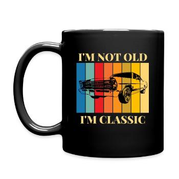 I'm not old, I'm a classic car - Full Colour Mug - black - Left