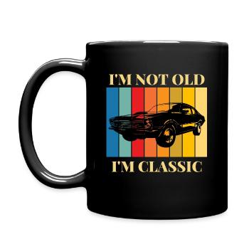I'm not old, I'm a classic car - Full Colour Mug - black - Left