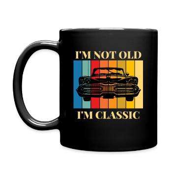 I'm not old, I'm a classic car - Full Colour Mug - black - Left