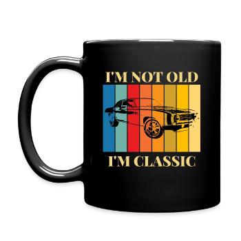 I'm not old, I'm a classic car - Full Colour Mug - black - Left